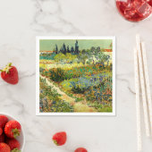 Serviette En Papier Van Gogh - Jardin à Arles (En situation)