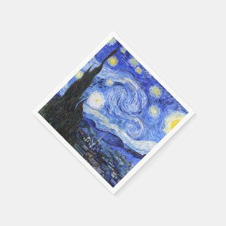 Serviette En Papier Van Gogh La Nuit étoilée