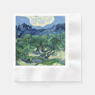 Serviette En Papier Van Gogh Les Oliviers Paysage Peinture
