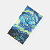 Serviette En Papier Van Gogh - Nuit étoilée (Coin)
