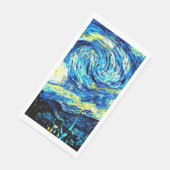 Serviette En Papier Van Gogh - Nuit étoilée (Coin)