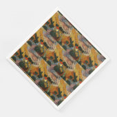 Serviette En Papier Van Gogh Paysage avec Maison et Plowman (Coin)