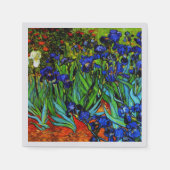 Serviette En Papier Van Gogh peinture, Irises, (Devant)