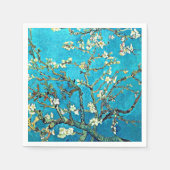 Serviette En Papier Van Gogh - Succursales aux fleurs d'amandes (Devant)