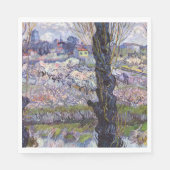 Serviette En Papier Van Gogh Vue Arles Jardin Fleuri (Devant)