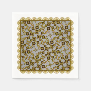 Serviette En Papier Vaporisateur floral, NAPKINES DE PAPIER LUMINEUX D