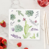 Serviette En Papier Variété de cactus (En situation)