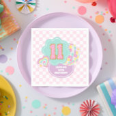 Serviette En Papier Varsity pastel patch 11e anniversaire