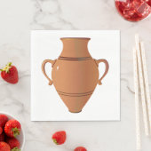 Serviette En Papier Vase d'argile (En situation)