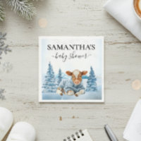 Veau de vache bébé Noël hiver ferme