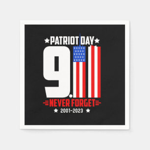 Serviette En Papier Vector patriot day 911 n'oubliez jamais le design 