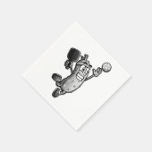 Serviette En Papier Vedette de Pickleball (Coin)