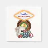 Serviette En Papier Vegas Casino Night Birthday / Bach Party (Devant)