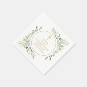 Serviette En Papier Végétation de la Sainte Communion Aquarelle Floral (Coin)