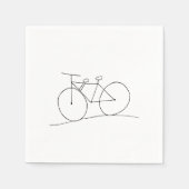 Serviette En Papier Vélo avec deux sièges serviettes (Devant)