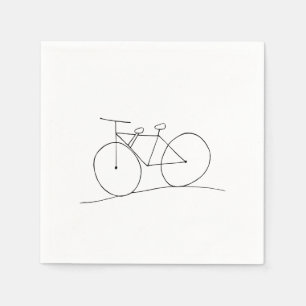 Serviette En Papier Vélo avec deux sièges serviettes