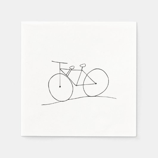 Serviette En Papier Vélo avec deux sièges serviettes (Devant)