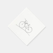 Serviette En Papier Vélo avec deux sièges serviettes (Coin)