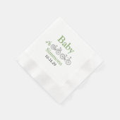 Serviette En Papier Vélo bébé vert (Coin)