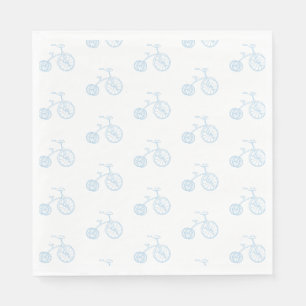 Serviette En Papier Vélo bleu