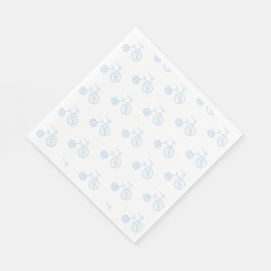 Serviette En Papier Vélo bleu (Coin)