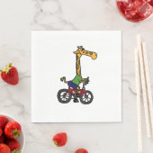 Serviette En Papier Vélo cool Giraffe équitation (En situation)