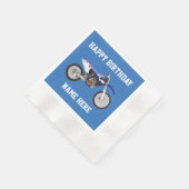 Serviette En Papier Vélo droit bleu Anniversaire Sport Plaques en papi (Coin)