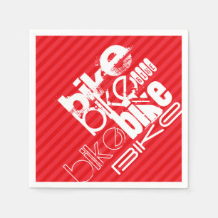 Serviette En Papier Vélo ; Graines Rouges.