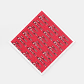 Serviette En Papier Vélo personnalisé Thème Carrelé Graphisme Annivers (Coin)