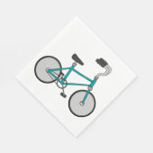 Serviette En Papier Vélo Rétro Simple Bleu (Coin)
