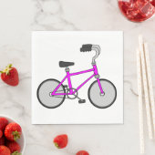Serviette En Papier Vélo rose (En situation)