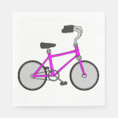 Serviette En Papier Vélo rose (Devant)