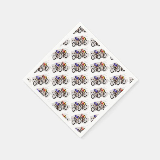 Serviette En Papier Vélos (Coin)