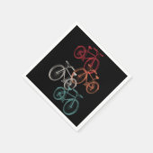 Serviette En Papier Vélos colorés (Coin)