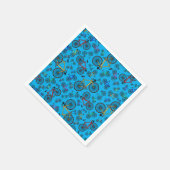 Serviette En Papier Vélos de route bleu ciel (Coin)