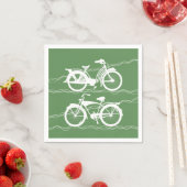 Serviette En Papier Vélos Vélos Blanches serviettes (En situation)
