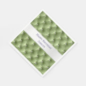 Serviette En Papier Velours Luxe Glam Vert Sauge (Coin)