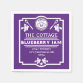Serviette En Papier Vendeur de confiture Blueberry (Devant)
