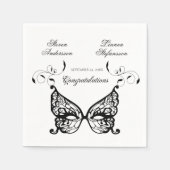 Serviette En Papier Venetia Carnivale Masque Victorian Ornate Flourdis (Devant)