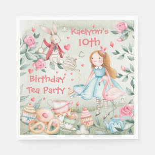 Serviette En Papier Venez À Mon Anniversaire Tea Party