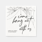 Serviette En Papier Venez Accrocher avec nous Halloween Party Napkins (Devant)