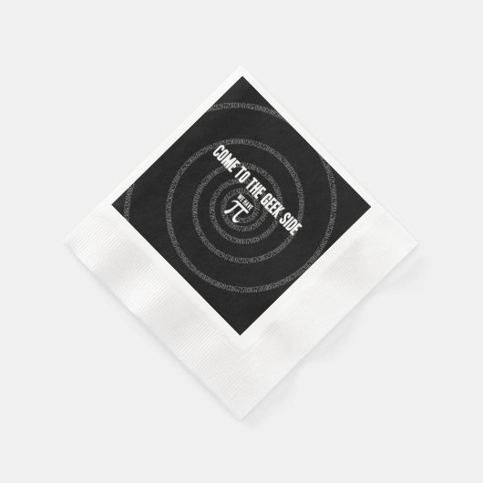 Serviette En Papier Venez au côté Geek pour Pi (Coin)