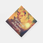 Serviette En Papier Venez en sa présence avec Thanksgiving Psalm 95 (Coin)