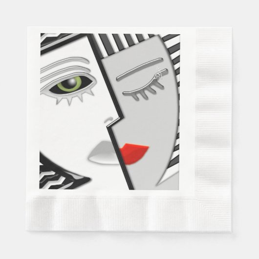 Serviette En Papier Venez ensemble (Devant)