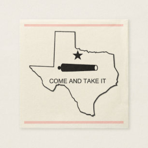 SERVIETTE EN PAPIER VENEZ LE PRENDRE - TEXAS