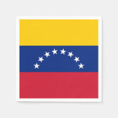 Serviette En Papier Venezuela flag custom napkins (Devant)