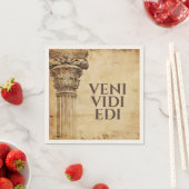 Serviette En Papier Veni Vidi Bibi Funny Ancient Rome Latin Saying (En situation)