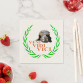 Serviette En Papier Veni Vidi Vici (En situation)