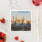 Serviette En Papier Venice Italie Papier Napkin (En situation)