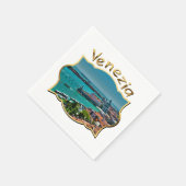 Serviette En Papier Venise, Italie - Vue aérienne (Coin)